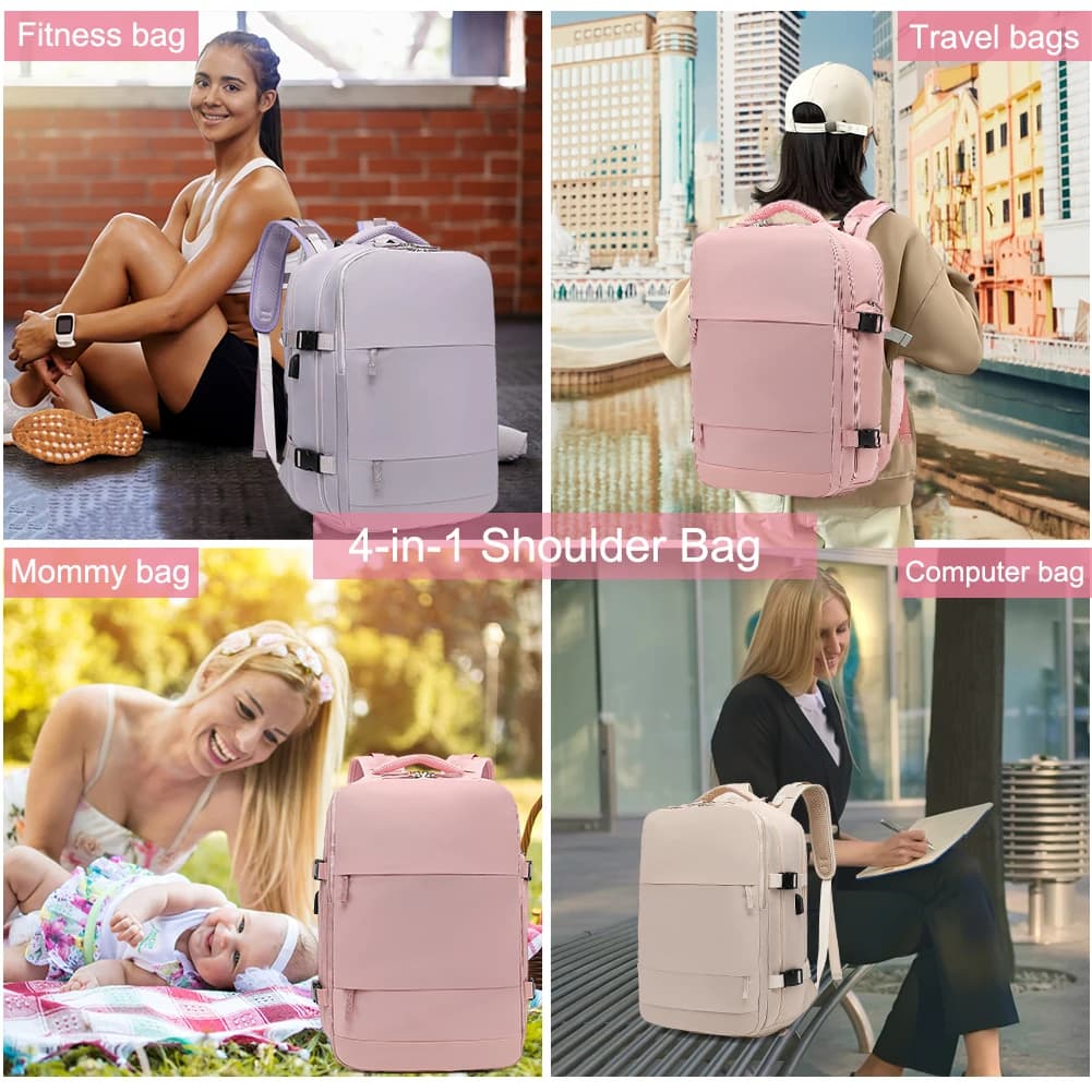 This 4-in-1 Girl’s Travel Backpack Fixes the “Too Many Bags” Chaos—No More Choosing Between School, Gym & Trips
