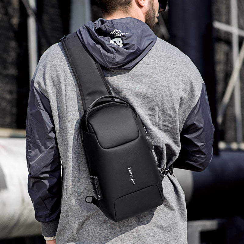 Worried About Stolen Stuff & Dead Phones While Traveling? This Anti-Theft Crossbody Bag Fixes It All
