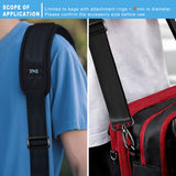 ZINMARK 79" Adjustable 3D Soft Cushion Shoulder Strap, Anti-Slip Thickened Breathable Pad, Dual Buckles & 360° Metal Swivel Hooks for Laptop Bag, Crossbody Bag, Messenger Bag, Travel Duffel and More