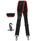 ZINZ Shoulder Strap 78" Belt with Neoprene Thick Padded, Universal Bag Strap with Double Adjustable Buckles and Metal Swivel Hooks,Ideal for Individuals 5'11" and Taller,Black
