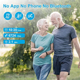ZINMARK Pedometer for Walking for Walking with Steps Calories Distance Time for Women Men Kids Parents