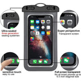 ZINMARK Universal Waterproof Phone Case, Blue, for iPhone Android Smartphones, Underwater Case for Beach, Pool WP1