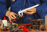ZINMARK Vernier Caliper, 6" Stainless Steel Non Digital Calipers, 0-6Inch/0-150mm Manual Micrometer Caliper, 0.02mm/0.001" High Precision Caliper, Durable Slide Caliper Measuring Tool
