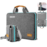 ZinMark Laptop Case 15.6 Inch Briefcase with Detachable Belt Bag, Compatible Most Popular 15.6 Inch Notebooks Chromebooks