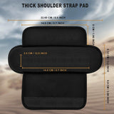 ZINZ 2-Pack Professional Tactical Shoulder Pad, Ultra-Thick & Breathable Cushion for Vest Shoulder Straps and Backpacks, Comfort & Durable