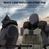 ZINZ 2-Pack Professional Tactical Shoulder Pad, Ultra-Thick & Breathable Cushion for Vest Shoulder Straps and Backpacks, Comfort & Durable