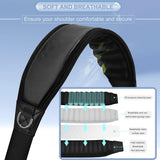 ZINZ 3D Air Cushion Bag Strap 59 inch Adjustable Belt with Padded & Dual Clasps & Swivel Hooks, Comfort Strap for Bags