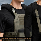 ZINZ 2-Pack Professional Tactical Shoulder Pad, Ultra-Thick & Breathable Cushion for Vest Shoulder Straps and Backpacks, Comfort & Durable