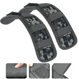 ZINZ 2-Pack Universal Shoulder Pad with Ultra Thick Cushion for Bag Luggage Bag Crossbody, Plus Long & Anti-Slip & Breathable,Black
