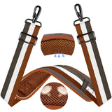 ZINZ 60" Universal Bag Strap with Ultra-Thick Fixed Breathable Pad Adjustable Heavy-Duty Shoulder Strap for Laptop Crossbody Luggage Gym Camera Bag and More -B01K01