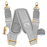 ZINZ 60" Universal Bag Strap with Ultra-Thick Fixed Breathable Pad Adjustable Heavy-Duty Shoulder Strap for Laptop Crossbody Luggage Gym Camera Bag and More -B01K01