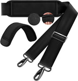 60 Inch Shoulder Strap, Ultra-Thick and Padded with Metal Swivel Hooks for Laptop Messenger and Crossbody Canvas Bags