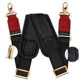 ZINZ 60" Universal Bag Strap with Ultra-Thick Fixed Breathable Pad Adjustable Heavy-Duty Shoulder Strap for Laptop Crossbody Luggage Gym Camera Bag and More -B01K01