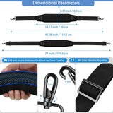 77-Inch Shoulder Strap For Bags Featuring An Ultra-Cushion Breathable Pad, And Double Adjustable Buckles For Versatility