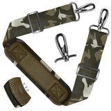 ZINZ Shoulder Strap - 59 Inch Universal Heavy-duty Adjustable Strap with Ultra-thick Fixed Breathable Pad for Laptop, Gym, Camera Bag and More -Army green
