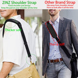 ZINZ Shoulder Strap 58" Ultra-Thick Fixed Padded and Adjustable Buckles Crossbody Strap for Briefcase Laptop Bag Luggage