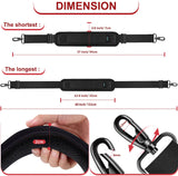 ZINZ 60" Universal Bag Strap with Ultra-Thick Fixed Breathable Pad Adjustable Heavy-Duty Shoulder Strap for Laptop Crossbody Luggage Gym Camera Bag and More -B01K01