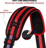 ZINZ Ultra-Thick Fixed Pad Shoulder Strap 76-inch Universal Bag Strap with Breathable Cushion and Dual Balanced Adjustable Buckles for Laptop Bag Luggage Messenger Bag Crossbody etc -Stripe-BRB