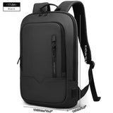 Heroic Knight Thin Male Work Backpack Multifunctional Fashion 15.6 In Laptop Backpack Casual Waterproof Business Travel Daypack