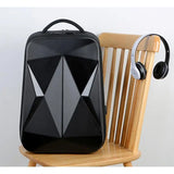 Large Capacity Hard Shell Computer Backpack Laser Rhomboid Business Backpack Men's Business Fashion Waterproof Travel Backpack