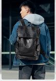Business Men Backpack Laptop Backpacks for Men 2025 Pu Leather Urban Male Backbag School Bag Rucksack Man Teenagers Large Travel