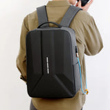 Fashion Business Backpack Men's Hard Shell Waterproof Computer Backpack Multi-function USB Rechargeable Anti-theft Travel Bag
