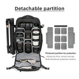 Men travel Professional SLR camera backpack With tripod bracket Detachable into Drone backpack Hiking 16 inch Laptop Backpack