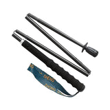 ZINZ Foldable Trekking Poles Ultra Light Weight Hiking Sticks Portable Carbon Fiber Collapsible Outdoor Walking Cane Sticks 5-Section