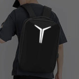 Large Capacity Business Hard Shell Backpack Men's High Sense Casual Waterproof Reflective Laptop Backpack USB Men's Schoolbag