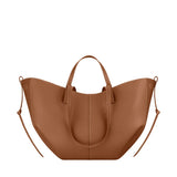 ZinMark Leather Handbag Tote Bag For Women Cowhide Shoulder Bag Design Large Capacity Totes Top Handle Hobo Shopper Bag