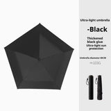 ZINZ New Foldable Manual Sun Umbrella 6-Bone Frame UV Protection Dual-Purpose Umbrella Ultra-Light Sun Protection Pencil Umbrella