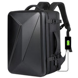 USBLarge capacity backpack hard shell commuter bag fashion notebook 17 inch computer bag ABS material travel waterproof suitcase