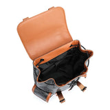 Fashion Flap Pockets Men's Backpacks Luxury Plaid Backpack Men Large Capacity Travel Bags 15-inch Laptop Backpack Male Schoolbag