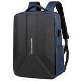 Fashion Business Backpack Men's Hard Shell Waterproof Computer Backpack Multi-function USB Rechargeable Anti-theft Travel Bag