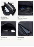 GOLF QUALITY Waterproof CK Backpack for Men, Large Capacity Shoulder Bag for Travel, Flap Computer Backpack, Fashion 17.3 Inch