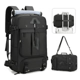 Travel Backpack, Carry On Backpack Durable Convertible Duffle Bag Fit for 15.6 Inch Laptop for Men and Women