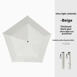 ZINZ New Foldable Manual Sun Umbrella 6-Bone Frame UV Protection Dual-Purpose Umbrella Ultra-Light Sun Protection Pencil Umbrella