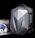 Large capacity laptop bag hard shell backpack men's e-sports helmet motorcycle bag 18 inch business travel anti-theft backpack
