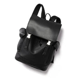 New Style Backpack Men's Business Casual Backpack Men Large Capacity Travel Backpack Hasp Laptop Bag PU Leather School Bag
