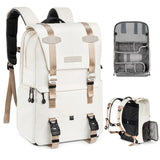 K&F Concept Camera Backpack Travel Photography Bags Large Capacity Camera Case with Tripod Side Rain Cover for 15.6 Inch Laptop