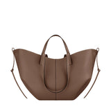 ZinMark Leather Handbag Tote Bag For Women Cowhide Shoulder Bag Design Large Capacity Totes Top Handle Hobo Shopper Bag