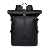 New Shoulder Bag Men's Senior Sense of Business Computer Outdoor Leisure Rolled Edge Travel Backpack Fashion Commuting