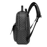 Fashion Luxury Men's Backpacks High Quality Large Capacity Computer Bag Waterproof PU Shoulder Handbag Vintage Style School Bag
