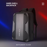 Men's 17.3 Inch Laptop Business Backpack Waterproof Hard Shell Backpack E-sport Gaming Backpack Double Opening 35L Travel Bags