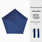 ZINZ New Foldable Manual Sun Umbrella 6-Bone Frame UV Protection Dual-Purpose Umbrella Ultra-Light Sun Protection Pencil Umbrella
