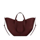 ZinMark Leather Handbag Tote Bag For Women Cowhide Shoulder Bag Design Large Capacity Totes Top Handle Hobo Shopper Bag
