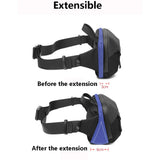 ZinMark Shoulder Bag  Men Multifunction Expandable Waterproof Travel Crossbody Sling Bag Pack Messenger Pack Chest Bag For Male
