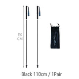 ZINZ Foldable Trekking Poles Ultra Light Weight Hiking Sticks Portable Carbon Fiber Collapsible Outdoor Walking Cane Sticks 5-Section