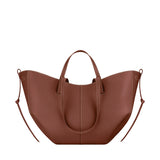 ZinMark Leather Handbag Tote Bag For Women Cowhide Shoulder Bag Design Large Capacity Totes Top Handle Hobo Shopper Bag