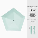 ZINZ New Foldable Manual Sun Umbrella 6-Bone Frame UV Protection Dual-Purpose Umbrella Ultra-Light Sun Protection Pencil Umbrella